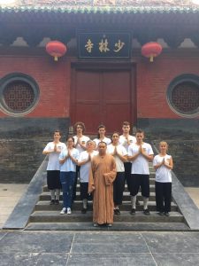Riccardo Montrosi al tempio Shaolin in Cina